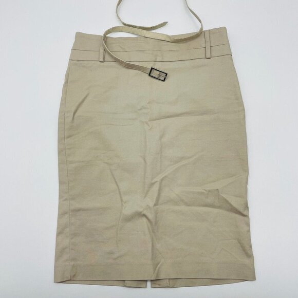 Valerie Bertinelli Womens Size 4 High Waisted Belted Pencil Career Skirt 1924 - Picture 1 of 6
